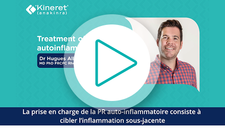 En quoi le traitement de la PR auto-inflammatoire diffère-t-il de ma pratique actuelle?